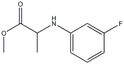 2-(3-FLUORO-PHENYLAMINO)-PROPIONIC ACID METHYL ESTER Struktur