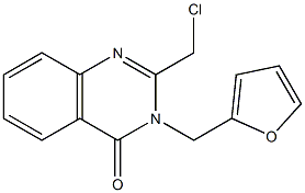 2-(CHLOROMETHYL)-3-(2-FURYLMETHYL)QUINAZOLIN-4(3H)-ONE Struktur