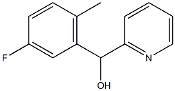 3-FLUORO-6-METHYLPHENYL-(2-PYRIDYL)METHANOL Struktur