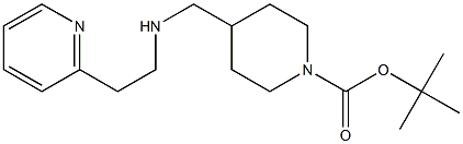 1-BOC-4-([(PYRIDIN-2-YLETHYL)-AMINO]-METHYL)-PIPERIDINE Struktur