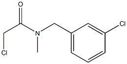 2-CHLORO-N-(3-CHLOROBENZYL)-N-METHYLACETAMIDE Struktur