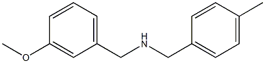 1-(3-METHOXYPHENYL)-N-(4-METHYLBENZYL)METHANAMINE Struktur