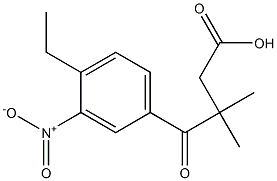 4-(4-ETHYL-3-NITRO-PHENYL)-3,3-DIMETHYL-4-OXO-BUTYRIC ACID Struktur