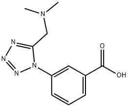 3-(5-[(DIMETHYLAMINO)METHYL]-1H-TETRAZOL-1-YL)BENZOIC ACID Struktur