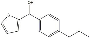 4-N-PROPYLPHENYL-(2-THIENYL)METHANOL Struktur