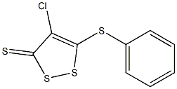 4-CHLORO-5-(PHENYLTHIO)-3H-1,2-DITHIOLE-3-THIONE Struktur