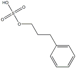 SULFURIC ACID MONO-(3-PHENYL-PROPYL) ESTER Struktur