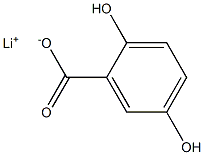 2,5-DIHYDROXYBENZOIC ACID LITHIUM SALT Struktur