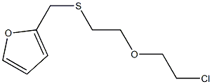 2-[2-(2-CHLORO-ETHOXY)-ETHYLSULFANYLMETHYL]-FURAN Struktur