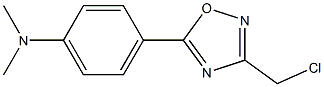 N-[4-[3-(CHLOROMETHYL)-1,2,4-OXADIAZOL-5-YL]PHENYL]-N,N-DIMETHYLAMINE Struktur