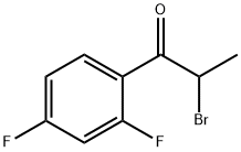 2-BROMO-1-(2,4-DIFLUOROPHENYL)PROPAN-1-ONE Struktur