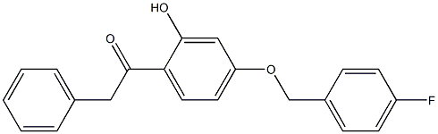 1-(4-(4-FLUOROBENZYLOXY)-2-HYDROXYPHENYL)-2-PHENYLETHANONE Struktur