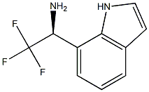 (1S)-2,2,2-TRIFLUORO-1-INDOL-7-YLETHYLAMINE Struktur