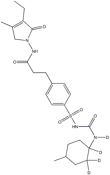 GLIMEPIRIDE-D4 Struktur