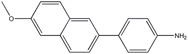 4-(6-METHOXY-NAPHTHALEN-2-YL)-PHENYLAMINE Struktur