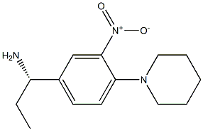 (1S)-1-(3-NITRO-4-PIPERIDYLPHENYL)PROPYLAMINE Struktur