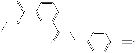 3'-CARBOETHOXY-3-(4-CYANOPHENYL)PROPIOPHENONE Struktur