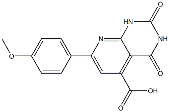 7-(4-METHOXYPHENYL)-2,4-DIOXO-1,2,3,4-TETRAHYDROPYRIDO[2,3-D]PYRIMIDINE-5-CARBOXYLIC ACID Struktur