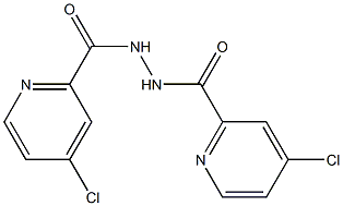 4-CHLORO-PYRIDINE-2-CARBOXYLIC ACID N'-(4-CHLORO PYRIDINE-2-CARBONYL)-HYDRAZIDE Struktur