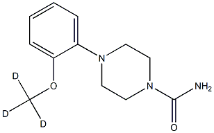 4-(2-METHOXY-D3-PHENYL)-1-AMINOCARBONYLPIPERAZINE Struktur