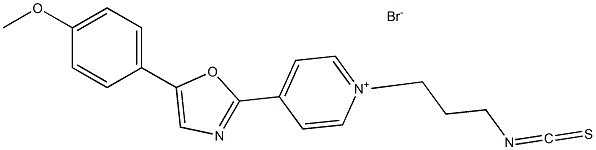 1-(3-ISOTHIOCYANATOPROPYL)-4-[5-(4-METHOXYPHENYL)-2-OXAZOLYL]PYRIDINIUM BROMIDE Struktur