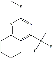 5,6,7,8-TETRAHYDRO-2-METHYLTHIO-4-(TRIFLUOROMETHYL)QUINAZOLINE Struktur