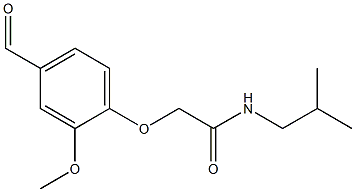 2-(4-FORMYL-2-METHOXYPHENOXY)-N-ISOBUTYLACETAMIDE Struktur