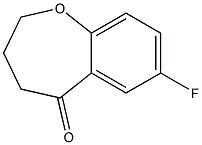 7-FLUORO-3,4-DIHYDROBENZO[B]OXEPIN-5(2H)-ONE Struktur