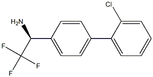 (1S)-1-[4-(2-CHLOROPHENYL)PHENYL]-2,2,2-TRIFLUOROETHYLAMINE Struktur