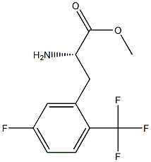 METHYL (2S)-2-AMINO-3-[5-FLUORO-2-(TRIFLUOROMETHYL)PHENYL]PROPANOATE Struktur