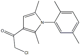 2-CHLORO-1-[1-(2,5-DIMETHYLPHENYL)-2,5-DIMETHYL-1H-PYRROL-3-YL]ETHANONE Struktur