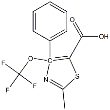 2-METHYL-4-(4-TRIFLUOROMETHOXY)PHENYL THIAZOLE-5-CARBOXYLIC ACID Struktur