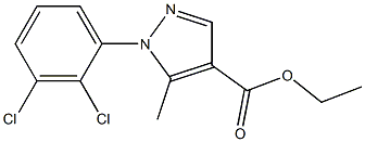 1-(2,3-DICHLORO-PHENYL)-5-METHYL-1H-PYRAZOLE-4-CARBOXYLIC ACID ETHYL ESTER Struktur