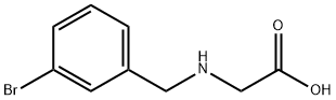 [(3-BROMOBENZYL)AMINO]ACETIC ACID Struktur