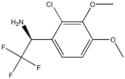 (1S)-1-(2-CHLORO-3,4-DIMETHOXYPHENYL)-2,2,2-TRIFLUOROETHYLAMINE Struktur