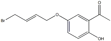 1-[5-(4-BROMO-BUT-2-ENYLOXY)-2-HYDROXY-PHENYL]-ETHANONE Struktur