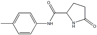 5-OXO-PYRROLIDINE-2-CARBOXYLIC ACID P-TOLYLAMIDE Struktur