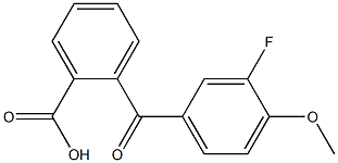 2-(3-FLUORO-4-METHOXYBENZOYL)BENZOIC ACID Struktur