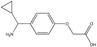 2-[4-((1R)AMINOCYCLOPROPYLMETHYL)PHENOXY]ACETIC ACID Struktur