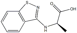 (2R)-2-(1,2-BENZISOTHIAZOL-3-YLAMINO)PROPANOIC ACID Struktur