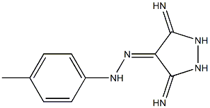 3,5-DIIMINOPYRAZOLIDIN-4-ONE (4-METHYLPHENYL)HYDRAZONE Struktur