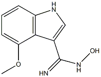 N-HYDROXY-4-METHOXYINDOLE-3-CARBOXAMIDINE Struktur