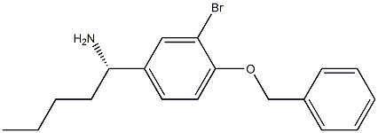 (1S)-1-[3-BROMO-4-(PHENYLMETHOXY)PHENYL]PENTYLAMINE Struktur