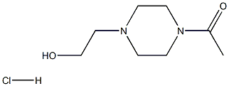 1-ACETYL-4-(2-HYDROXY-ETHYL)-PIPERAZINE HCL Struktur