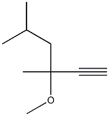 3-METHOXY-3,5-DIMETHYL-HEX-1-YNE Struktur