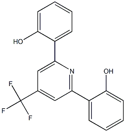 2,6-BIS(2-HYDROXYPHENYL)-4-(TRIFLUOROMETHYL)PYRIDINE Struktur