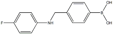 (4-FLUOROPHENYLAMINOMETHYL)-4-BENZENEBORONIC ACID Struktur