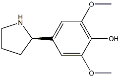 4-((2R)PYRROLIDIN-2-YL)-2,6-DIMETHOXYPHENOL Struktur