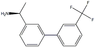 (1S)-1-(3-[3-(TRIFLUOROMETHYL)PHENYL]PHENYL)ETHYLAMINE Struktur