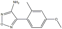 4-(4-METHOXY-2-METHYLPHENYL)-1,2,5-OXADIAZOL-3-AMINE Struktur